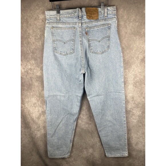 VTG Levis 550 Mens Light Wash Orange Tab Relaxed Fit Tapered Leg Jeans Sz 36x32 - Picture 2 of 7